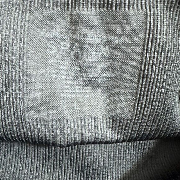 Spanx Look At Me Leggings Women's L Dark Gray Stretch Seamless‎ Shapewear - Picture 3 of 6